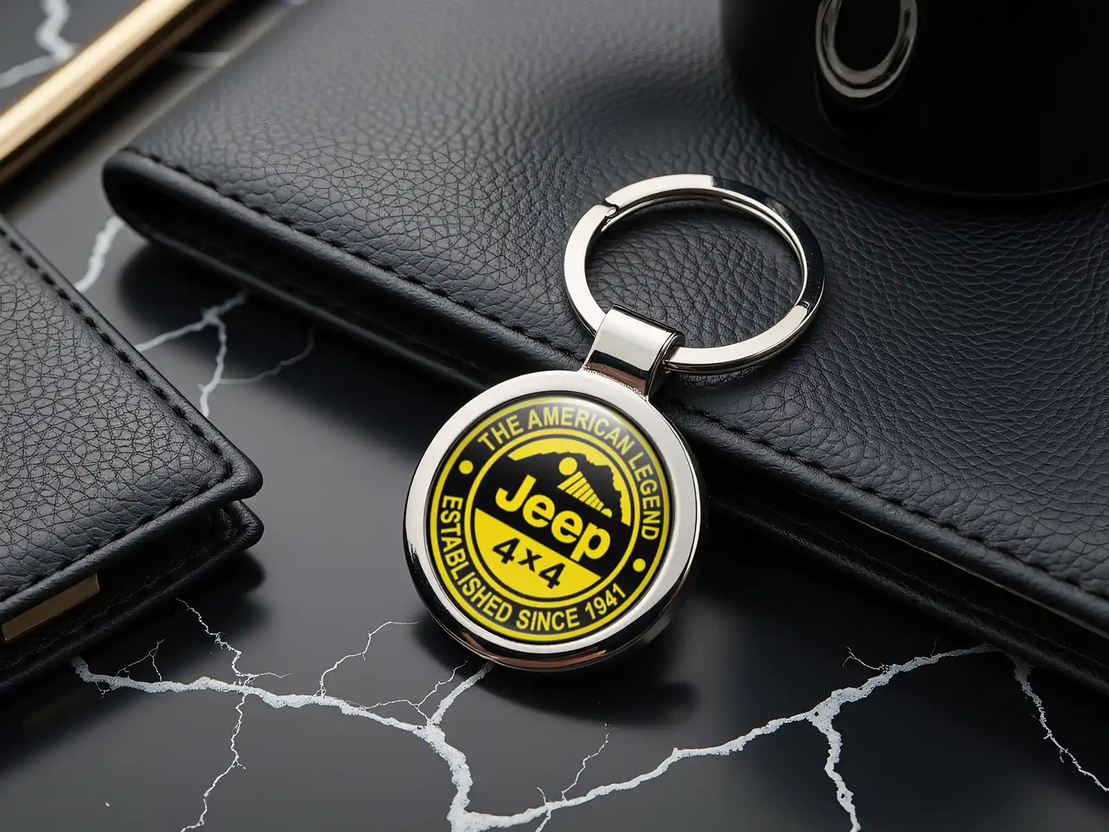 Jeep Porte-clés Sécurité Alliage Renforcé Durable